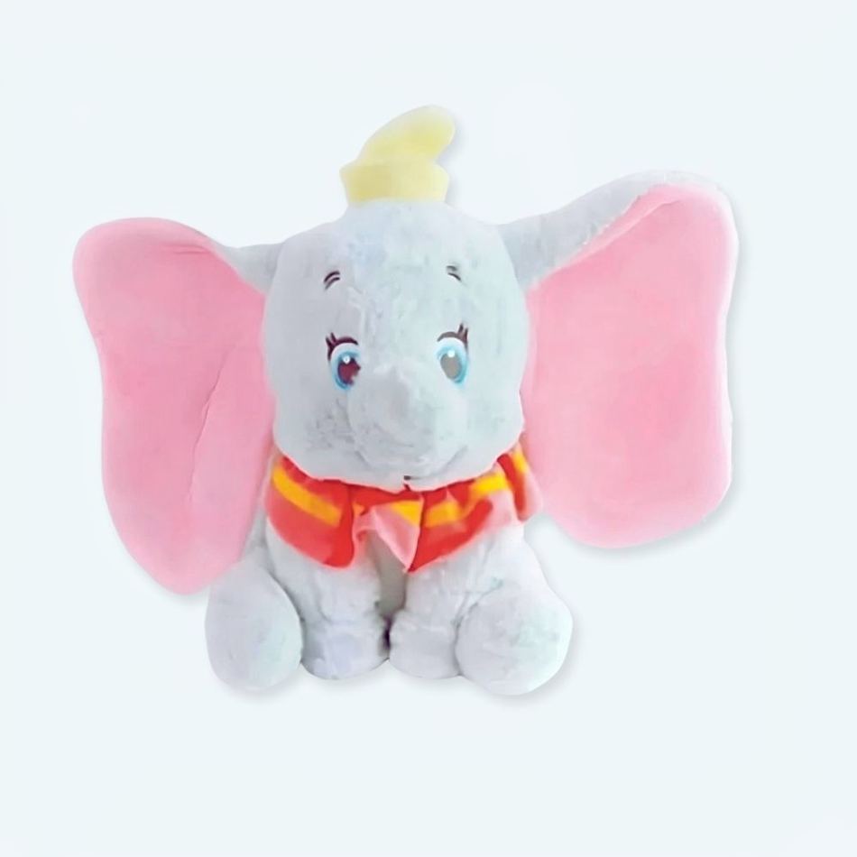 Peluche Dumbo éléphant gris doux câlin enfant La compagnie de la peluche