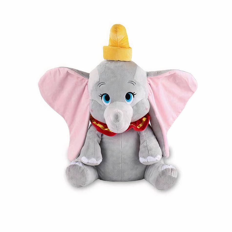 Peluche Dumbo éléphant gris doux enfant câlin Disney La compagnie de la peluche