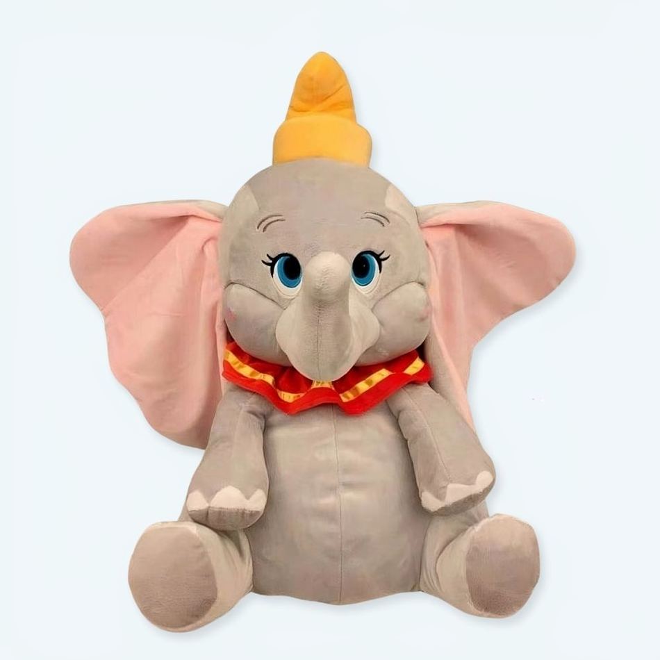 Peluche Dumbo éléphant gris doux enfant câlin Disney La compagnie de la peluche