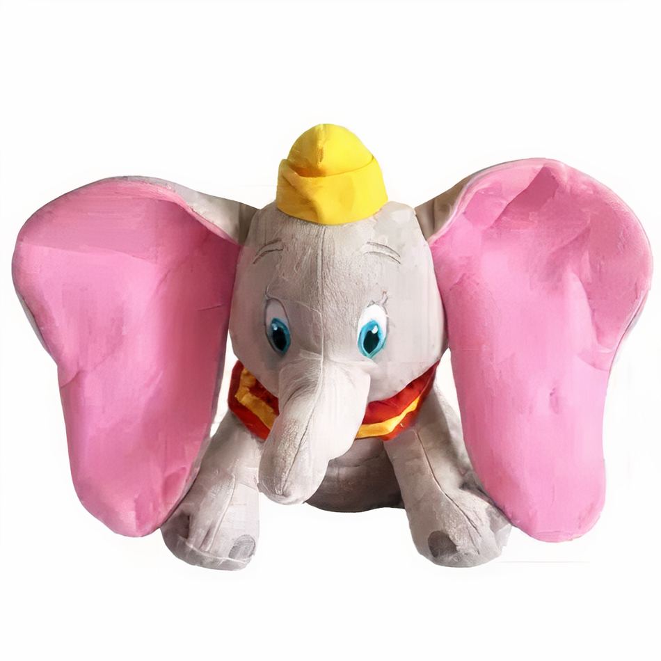 Peluche Dumbo éléphant gris doux enfant câlin La compagnie de la peluche