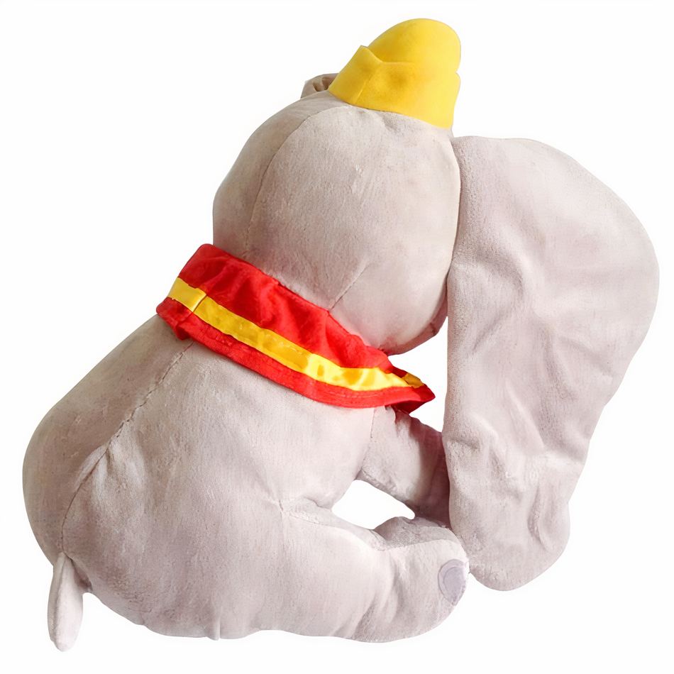Peluche Dumbo éléphant gris doux enfant câlin La compagnie de la peluche