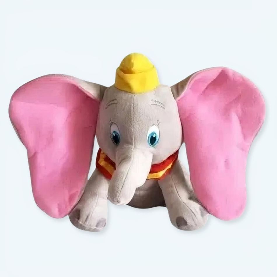 Peluche Dumbo éléphant gris doux enfant câlin La compagnie de la peluche