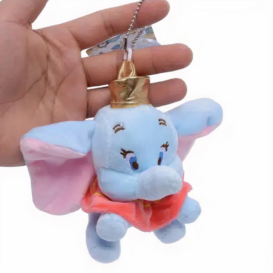 Peluche Dumbo porte-clés doux et coloré enfant La compagnie de la peluche