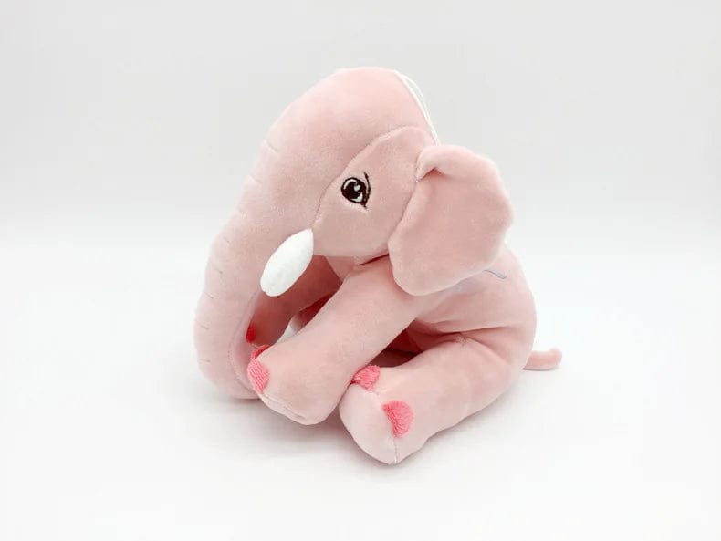 Peluche éléphant assis et content