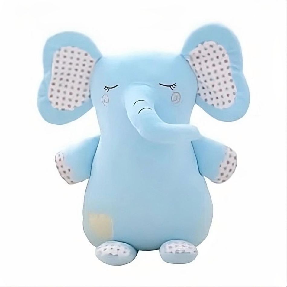 Peluche éléphant bleu doux pour enfant câlin La compagnie de la peluche