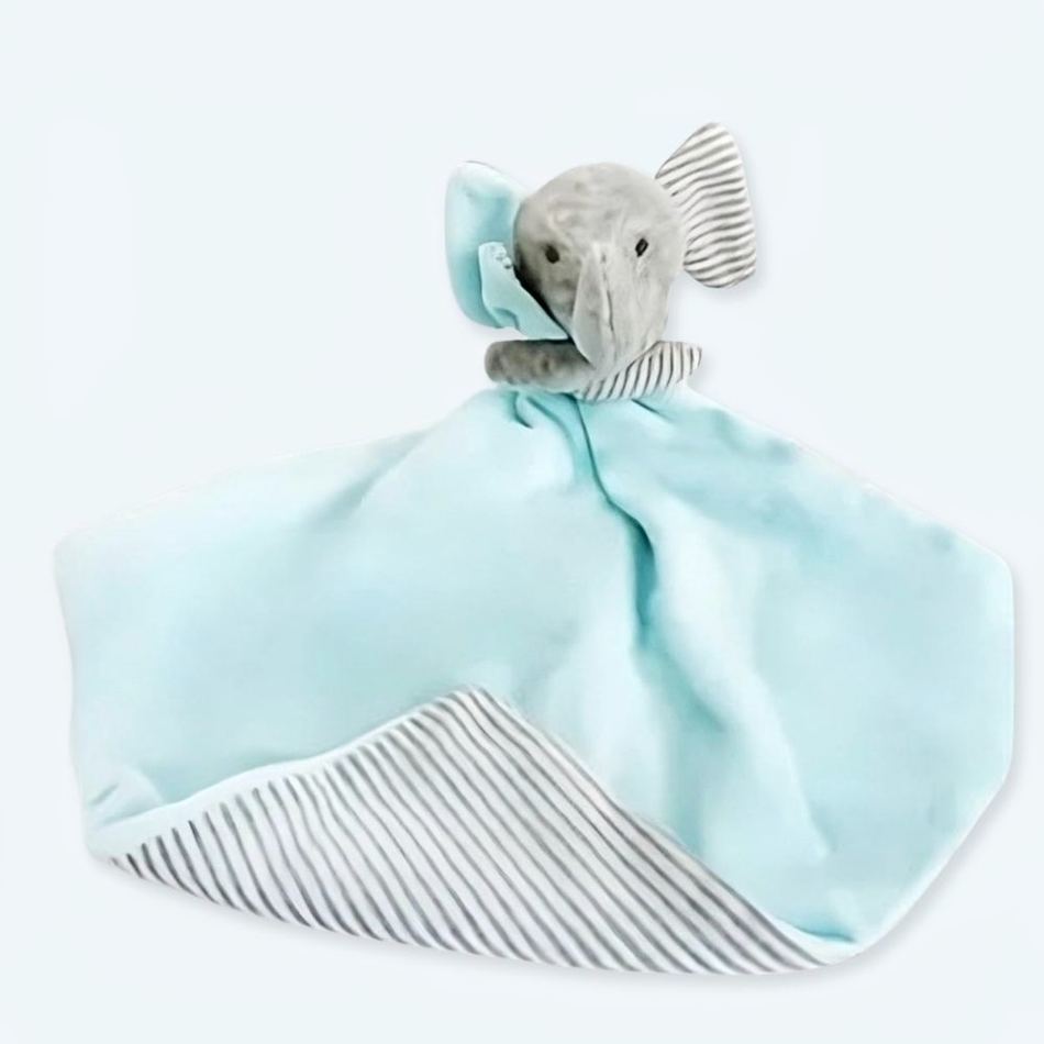 Peluche éléphant bleu doux pour enfant câlin La compagnie de la peluche