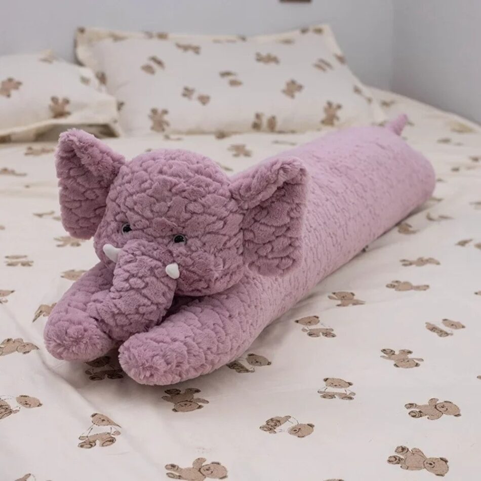 Peluche éléphant câlin moelleux pour enfants chambre 85 cm / rose La compagnie de la peluche