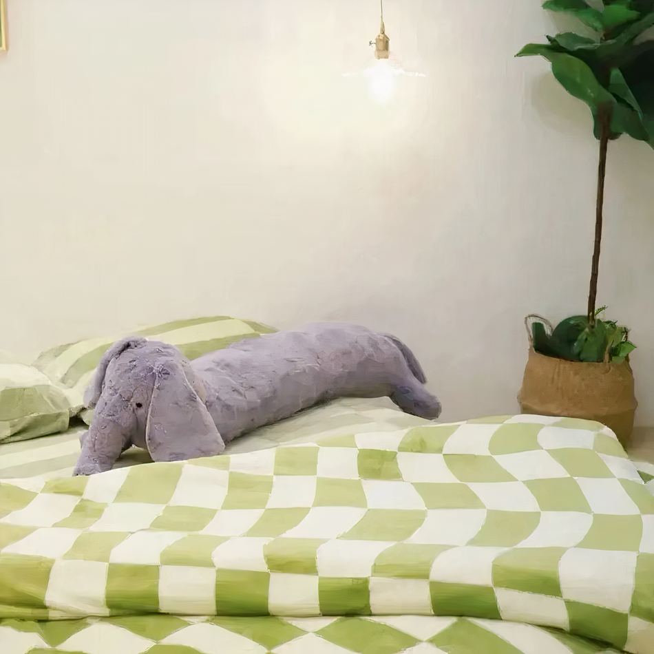 Peluche éléphant géant doux déco chambre enfant La compagnie de la peluche