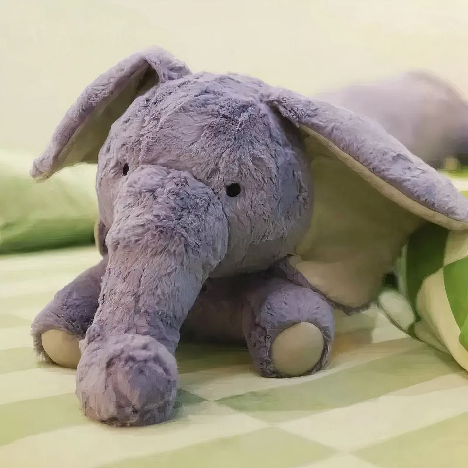 Peluche éléphant géant doux déco chambre enfant La compagnie de la peluche