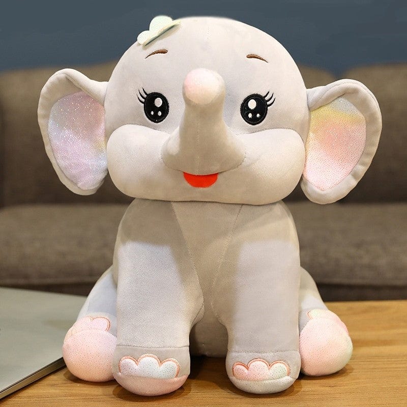 Peluche éléphant grand et mignon 40cm / Gris