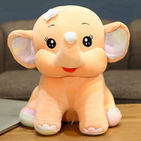 Peluche éléphant grand et mignon 40cm / Rose