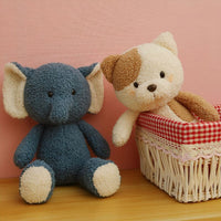 Peluche éléphant gris doux câlin enfant chambre cosy La compagnie de la peluche