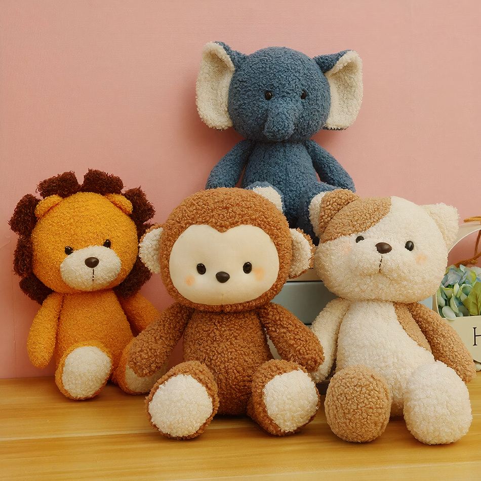 Peluche éléphant gris doux câlin enfant chambre cosy La compagnie de la peluche