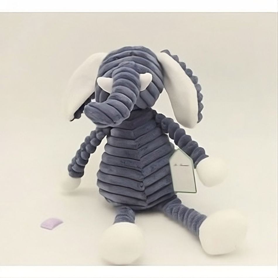 Peluche éléphant gris doux câlin enfant chambre déco La compagnie de la peluche