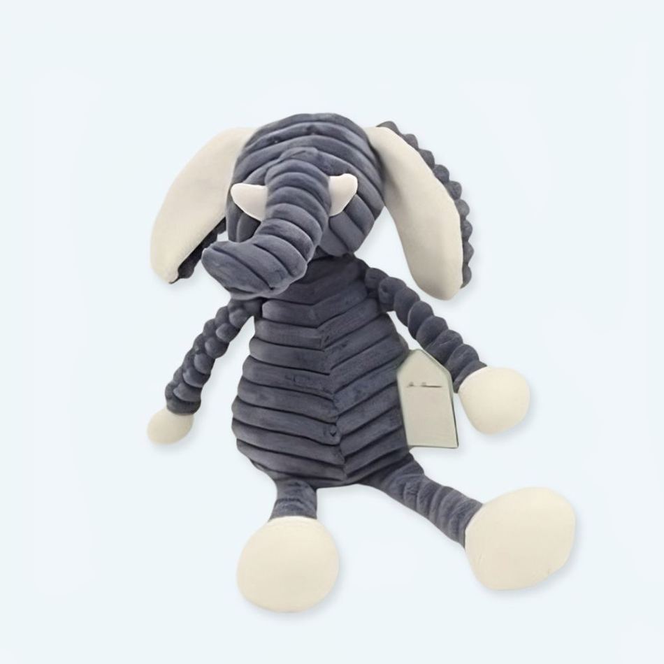 Peluche éléphant gris doux câlin enfant chambre déco La compagnie de la peluche