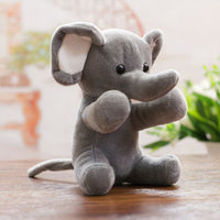 Peluche éléphant gris doux enfant câlin jungle La compagnie de la peluche