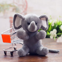 Peluche éléphant gris doux enfant câlin jungle La compagnie de la peluche
