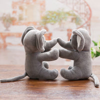 Peluche éléphant gris doux enfant câlin jungle La compagnie de la peluche