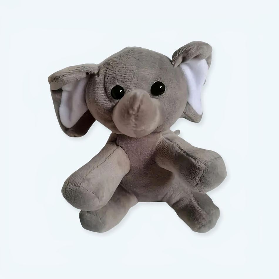 Peluche éléphant gris doux enfant câlin jungle La compagnie de la peluche