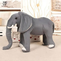 Peluche éléphant gris doux enfant câlin réaliste La compagnie de la peluche