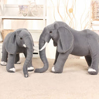 Peluche éléphant gris doux enfant câlin réaliste La compagnie de la peluche