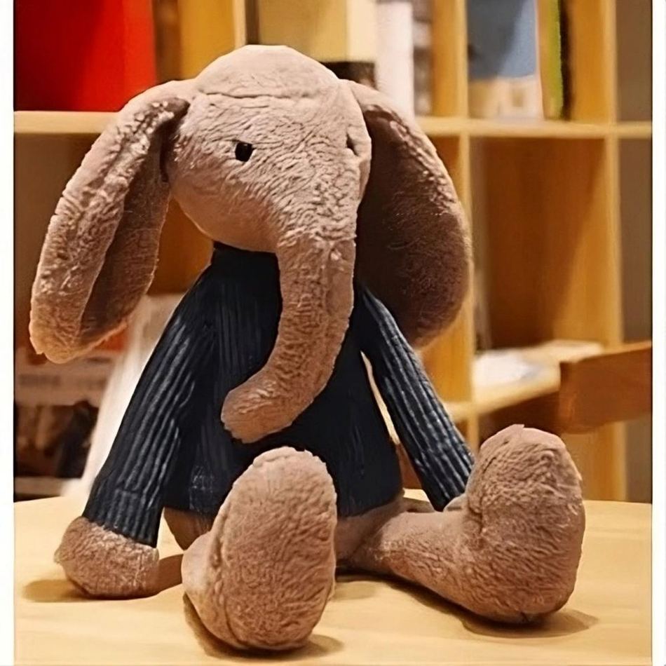 Peluche éléphant habillé doux enfant safari amusant La compagnie de la peluche