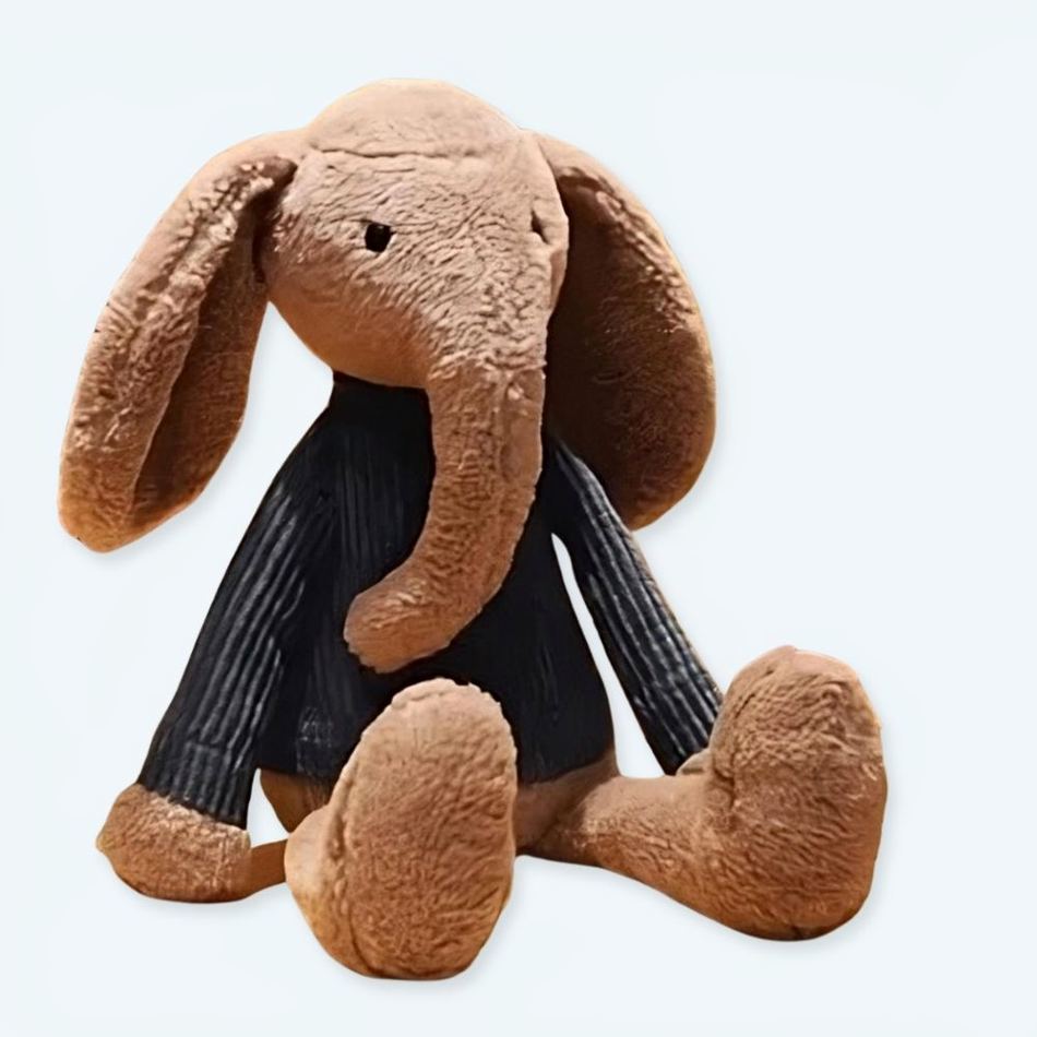 Peluche éléphant habillé doux enfant safari amusant La compagnie de la peluche