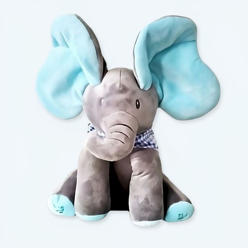 Peluche éléphant interactive douce éveil enfant La compagnie de la peluche