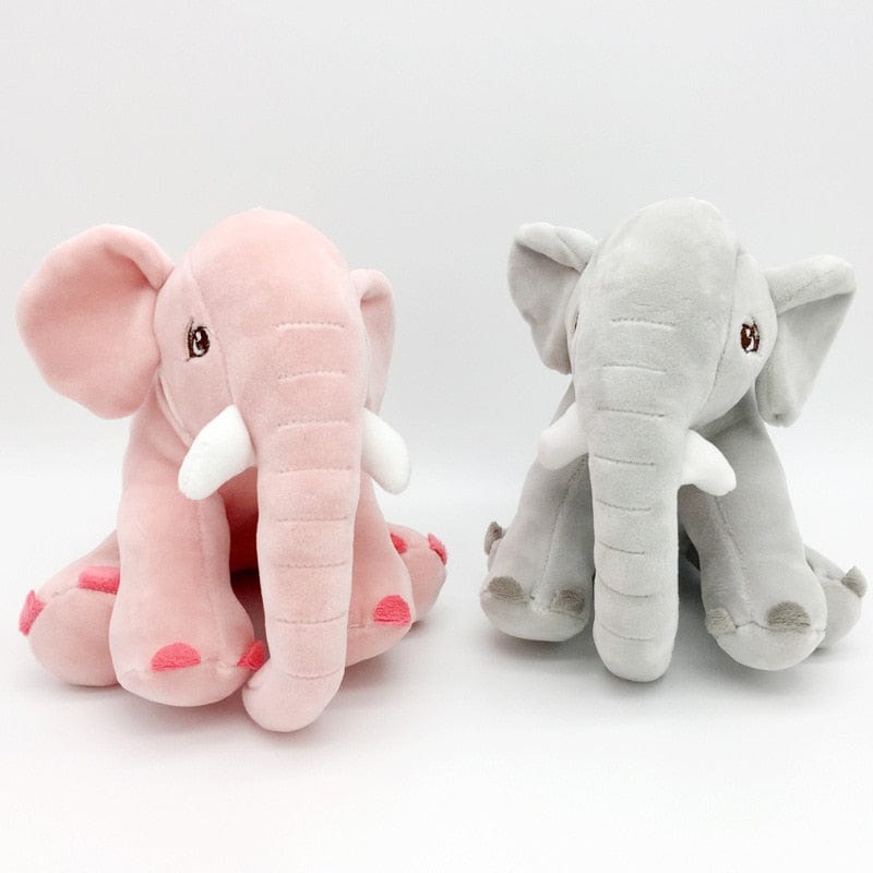 Peluche éléphant mignon tout doux Gris