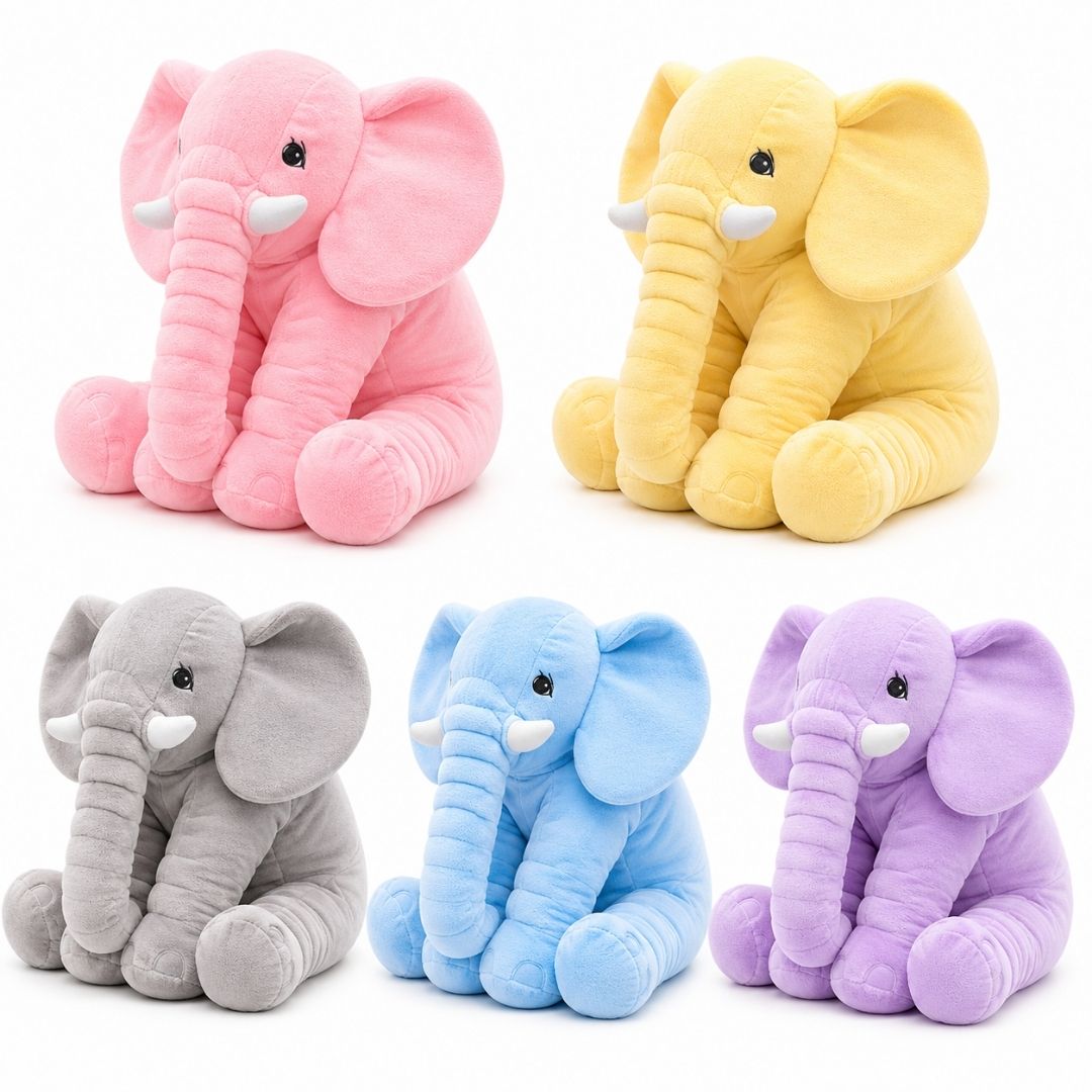 Peluche éléphant petit et coloré