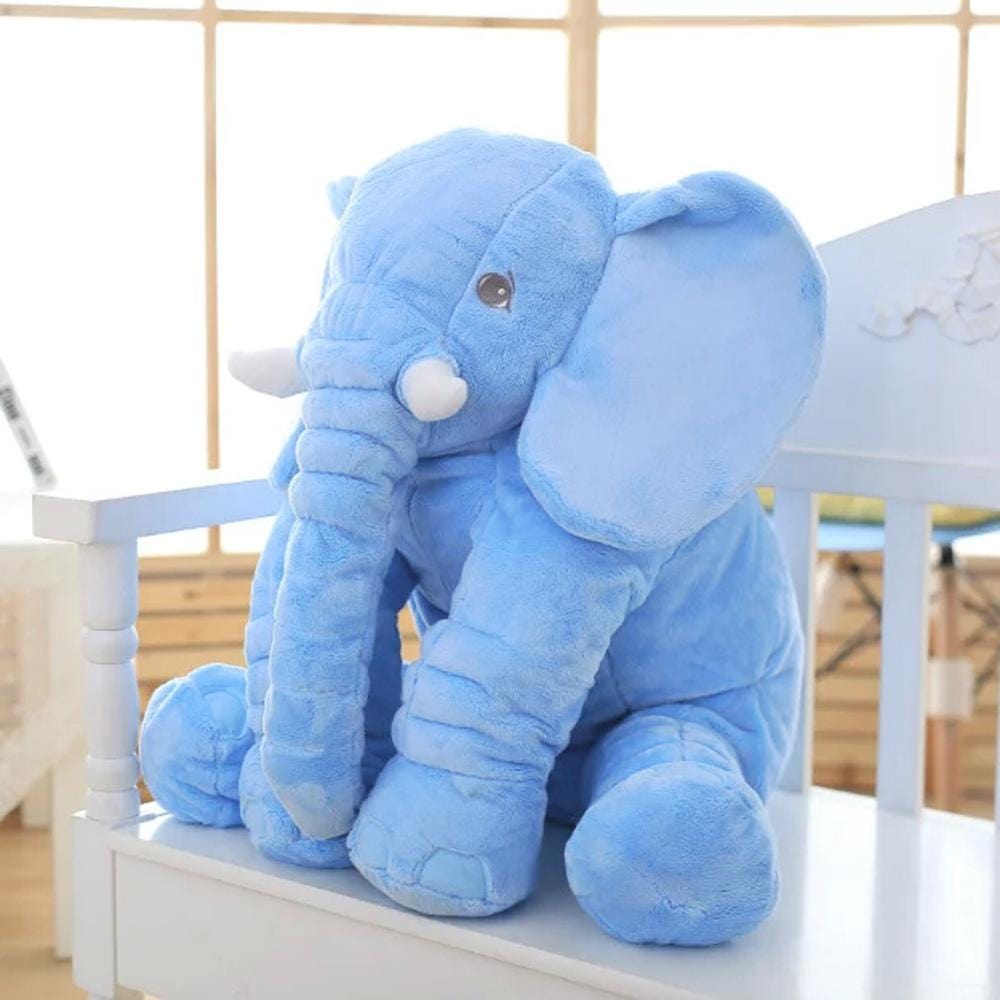 Peluche éléphant petit et coloré 60CM / Bleu