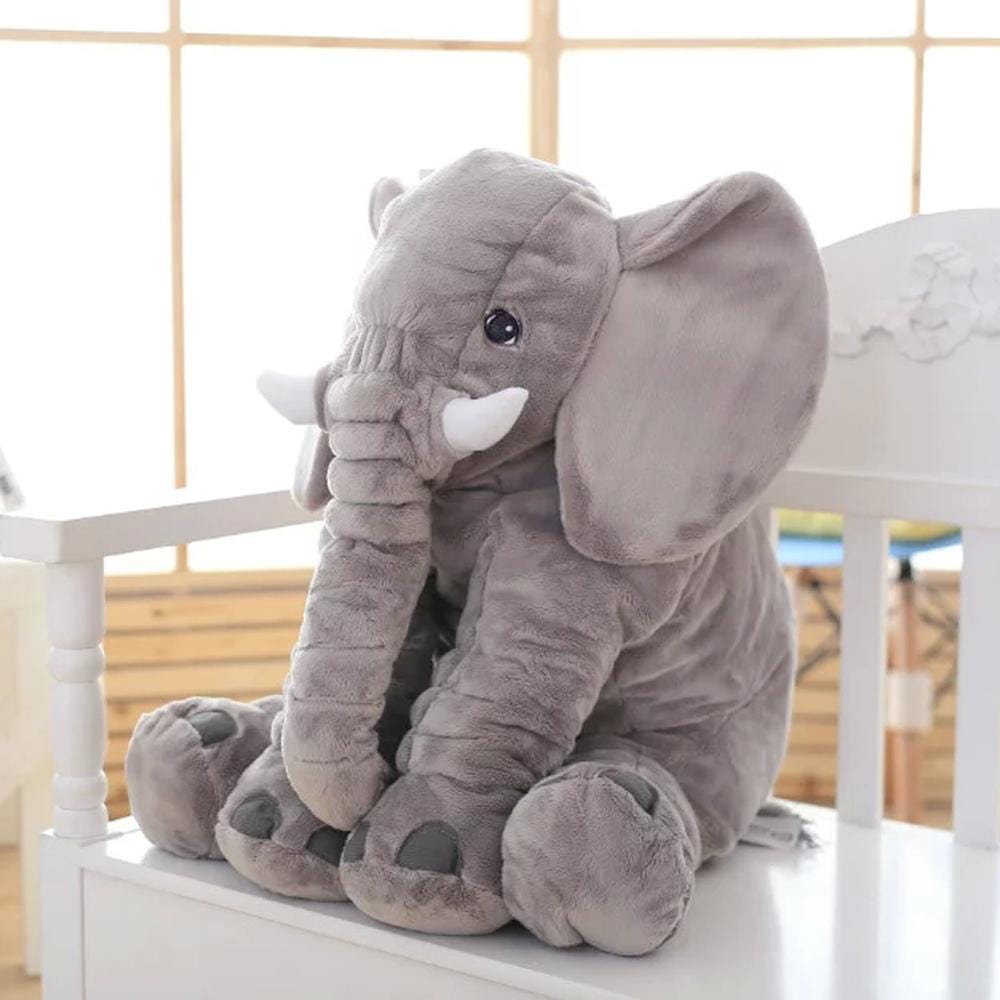 Peluche éléphant petit et coloré 60CM / Gris