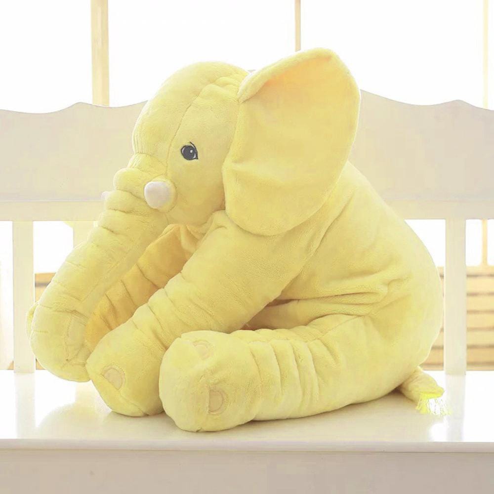 Peluche éléphant petit et coloré 60CM / Jaune