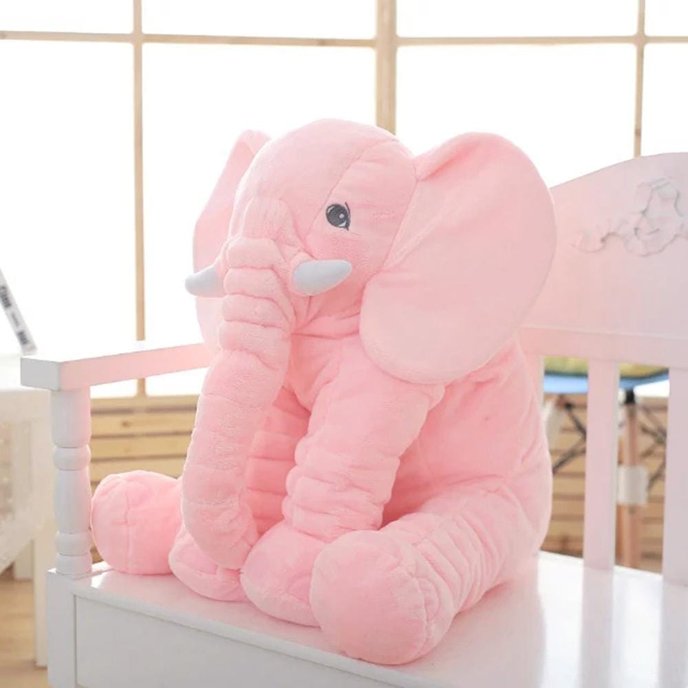 Peluche éléphant petit et coloré 60CM / Rose