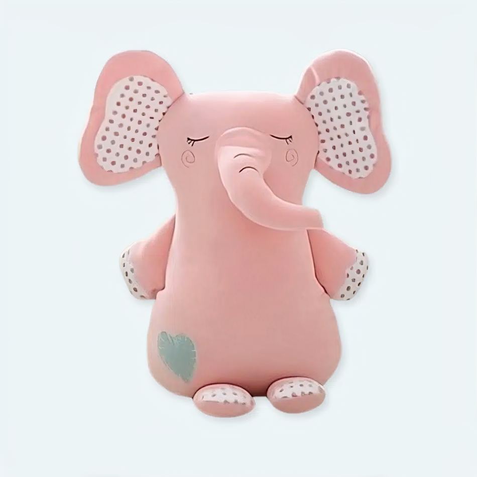 Peluche éléphant rose douce câlin chambre enfant La compagnie de la peluche