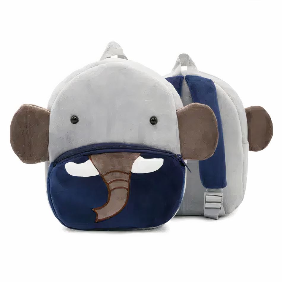 Peluche éléphant sac à dos doux enfant câlin voyage La compagnie de la peluche