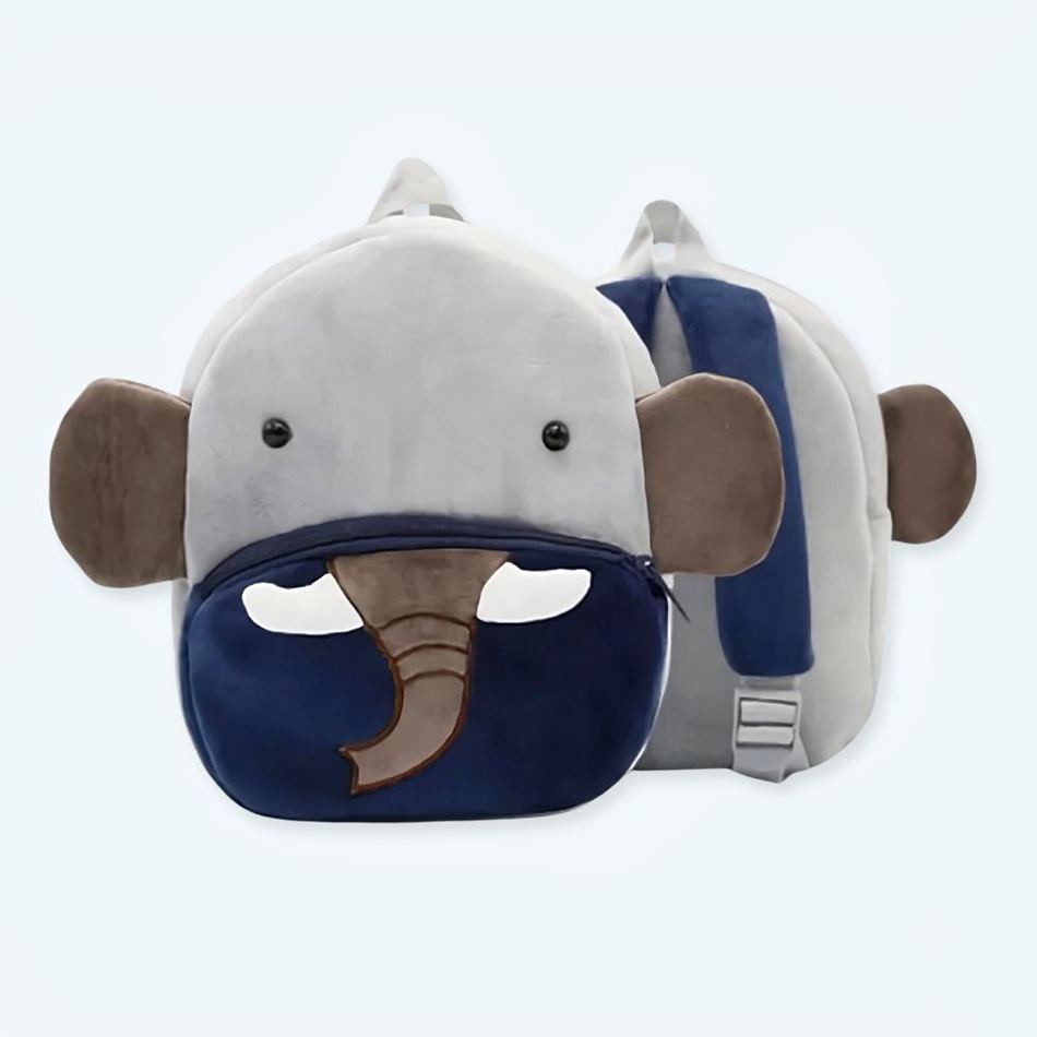 Peluche éléphant sac à dos doux enfant câlin voyage La compagnie de la peluche