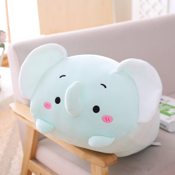 Peluche éléphant squishmallow bleu aux grandes oreilles 20cm