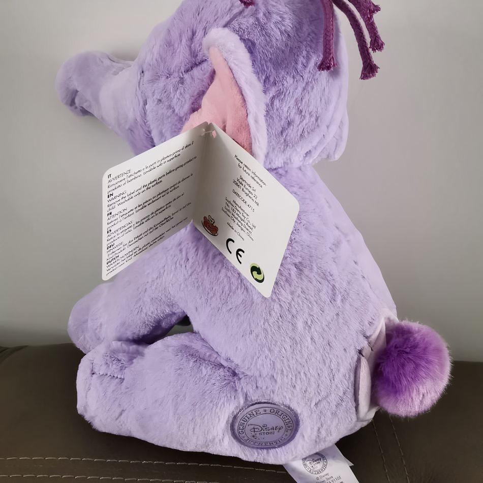 Peluche éléphant violet Disney doux câlin enfant La compagnie de la peluche