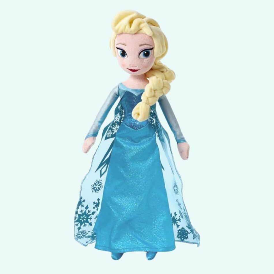 Peluche Elsa princesse douce hiver enchantée enfant 40cm La compagnie de la peluche
