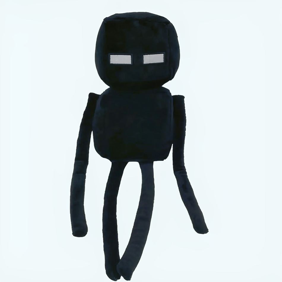 Peluche Enderman Minecraft noire douce enfant gamer La compagnie de la peluche