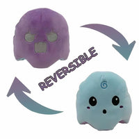 Peluche fantôme réversible violet bleu lumineuse doux La compagnie de la peluche