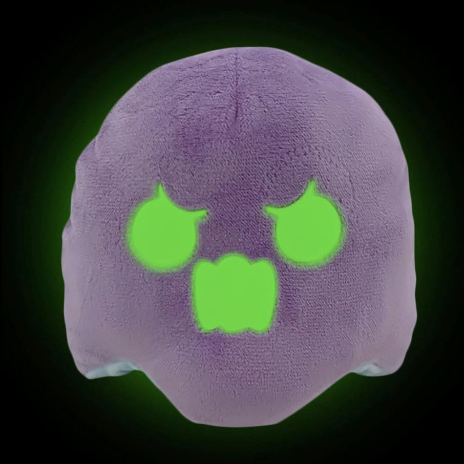 Peluche fantôme réversible violet bleu lumineuse doux La compagnie de la peluche