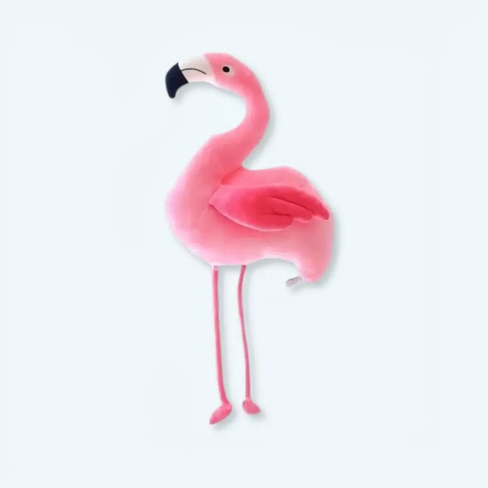 Peluche flamant rose câlin douceur enfant chambre 25cm La compagnie de la peluche
