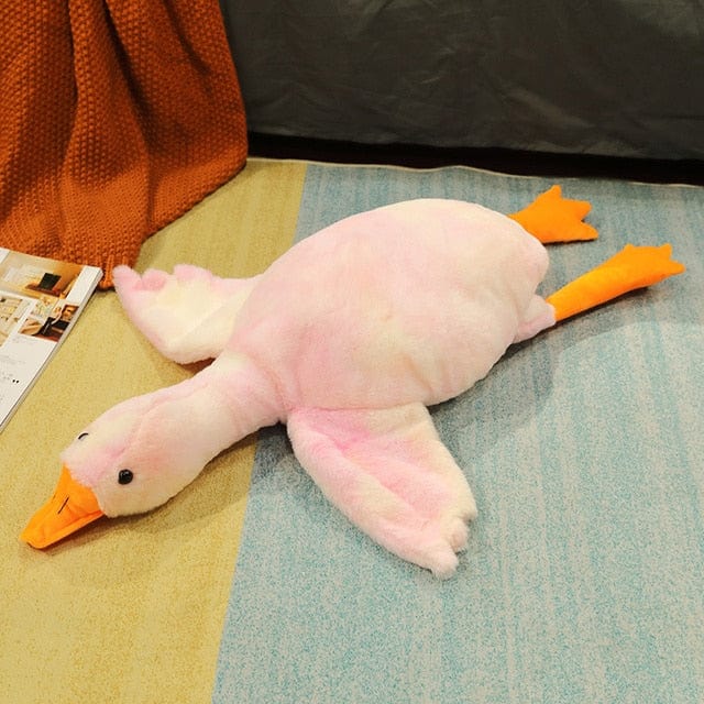 Peluche géante canard aux petites ailes 50cm / Rose