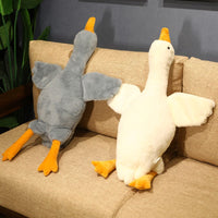 Peluche géante canard aux petites ailes