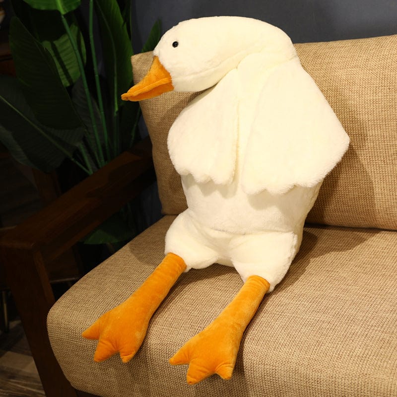 Peluche géante canard aux petites ailes