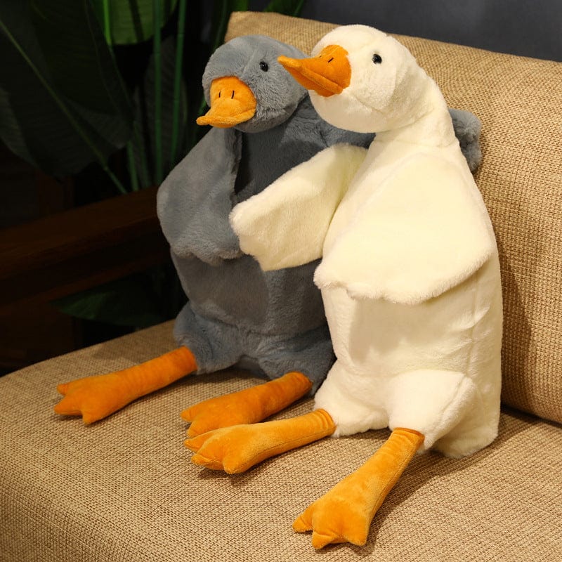 Peluche géante canard aux petites ailes