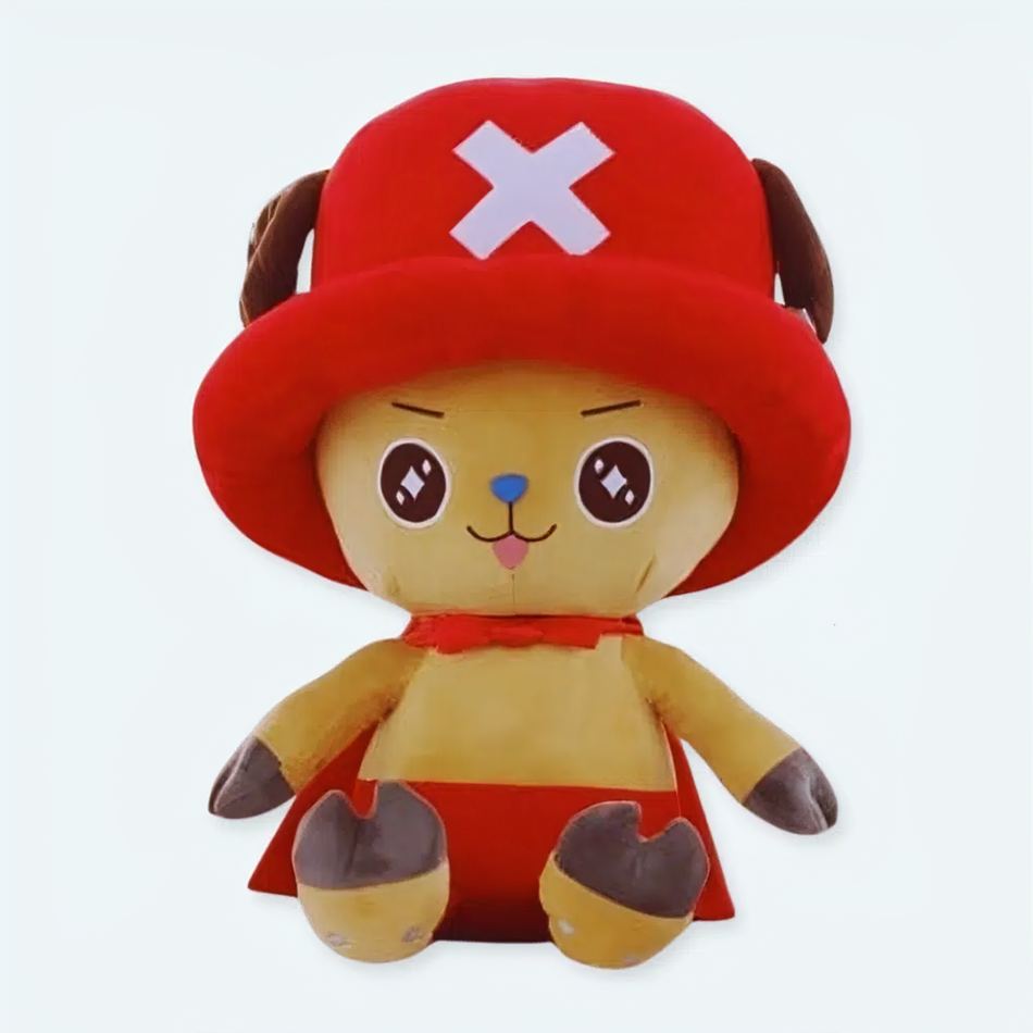 Peluche géante Chopper rouge One Piece douce câline 30cm La compagnie de la peluche
