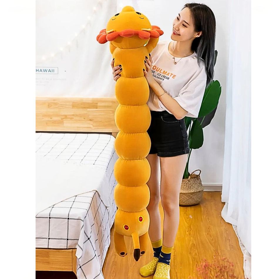 Peluche géante lion doux câlin enfant safari chambre 110cm La compagnie de la peluche
